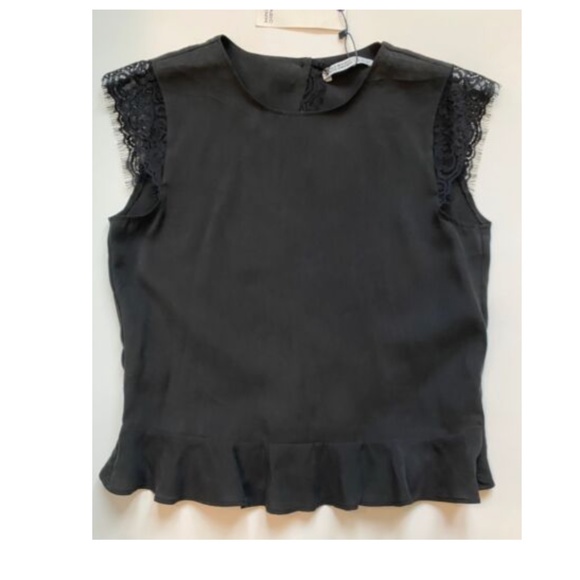 Zara Tops - 🚫SOLD🚫 ZARA XS Sleeveless Open Back Matte Black Top Shirt Blouse